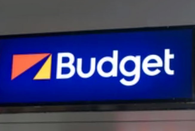 Budget Rental Car Sign