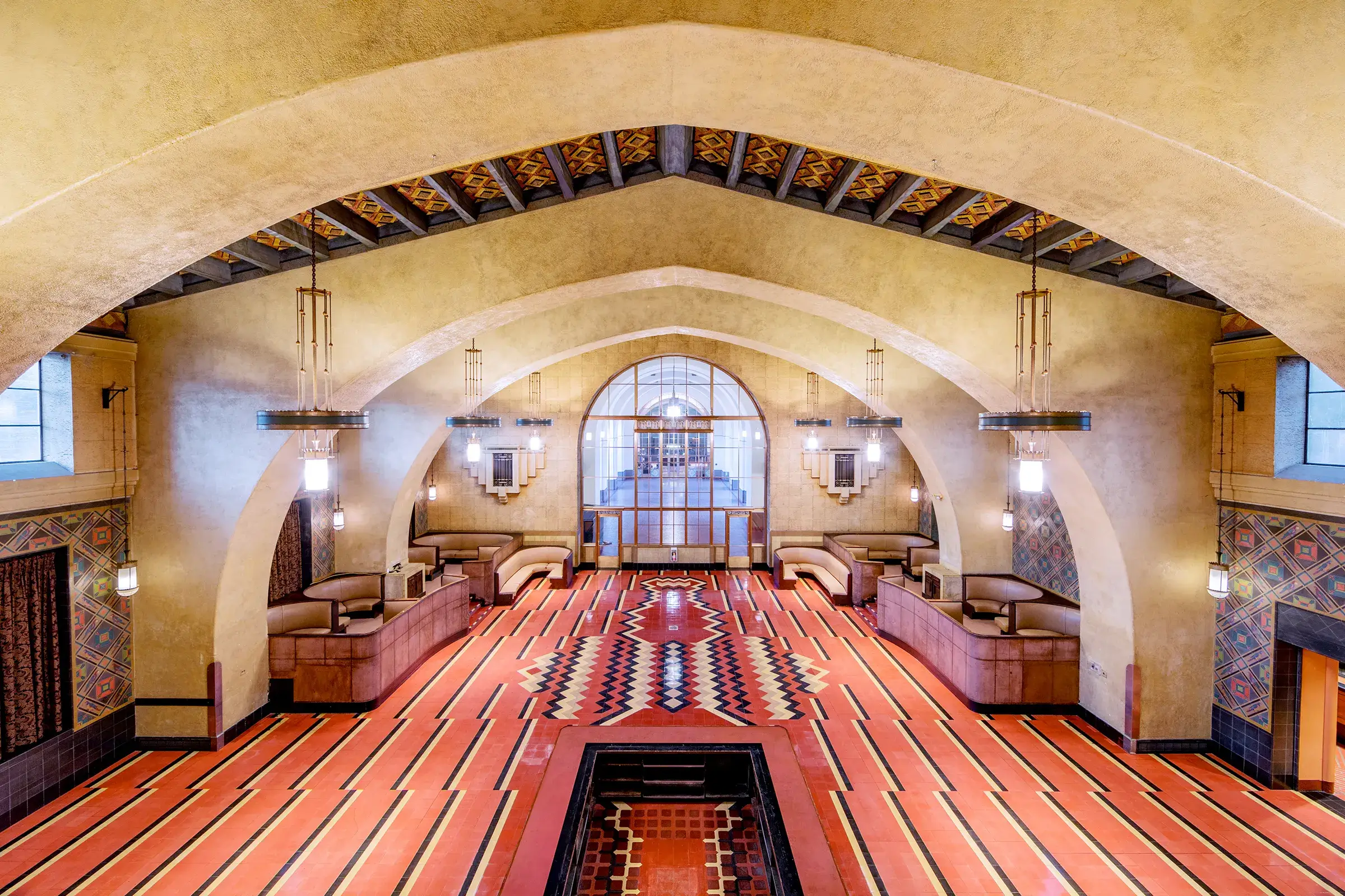 LAUS Fred Harvey Mezzanine View Union Station Los Angeles